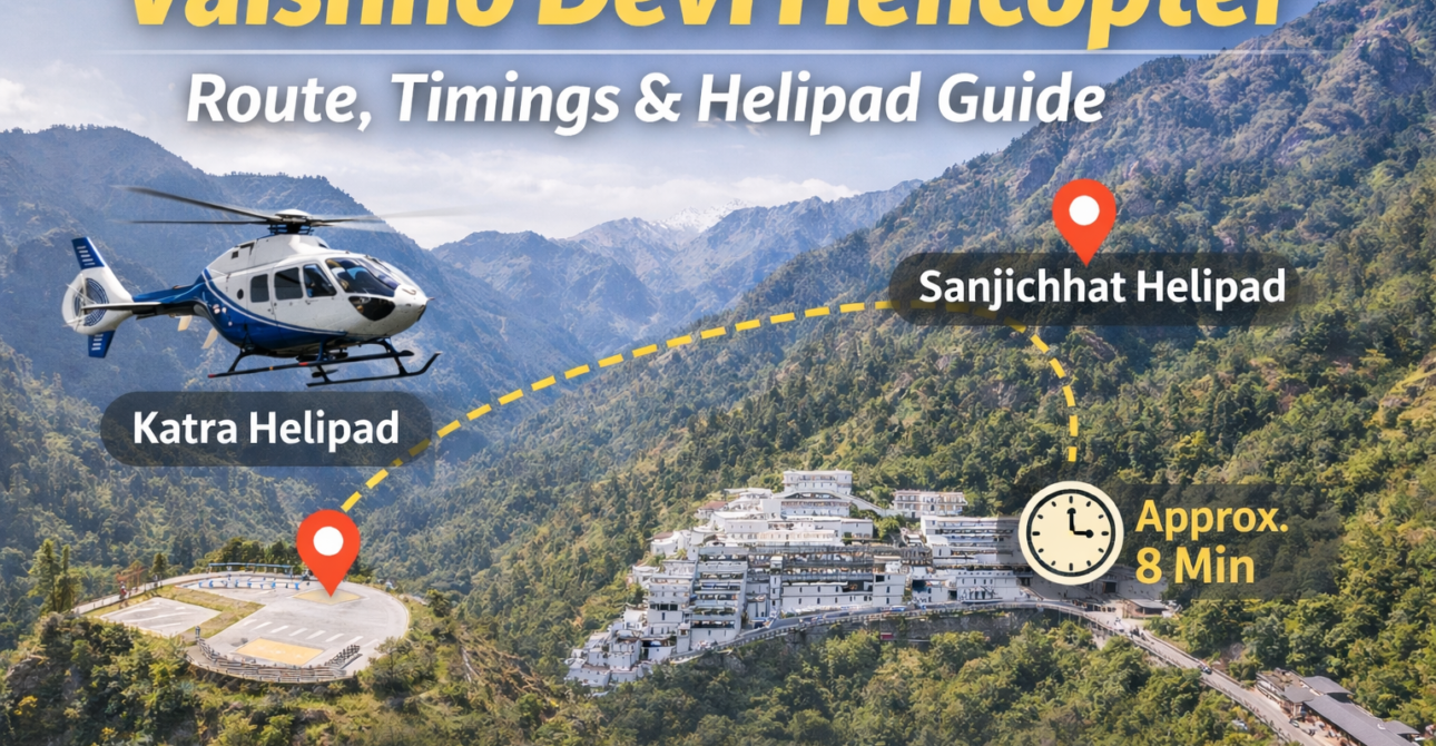 vaishno devi helicopter route