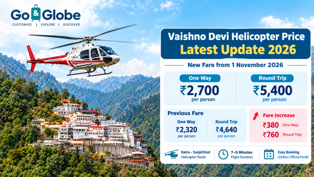 Vaishno Devi Latest Helicopter Price