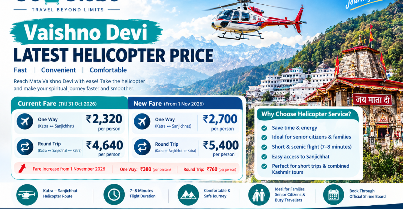 Vaishno Devi Latest Helicopter Price